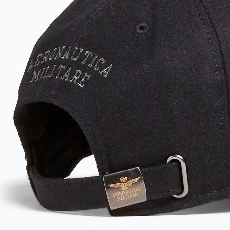 Czapka z daszkiem męska Czapka Aeronautica Militare 262HA1085UCT02333 jet black 4