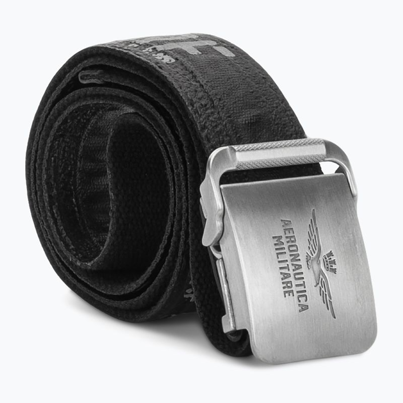 Pasek do spodni męski Pasek Aeronautica Militare 262CI0325UCT03585 jet black