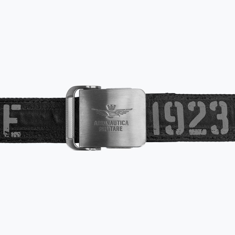 Pasek do spodni męski Pasek Aeronautica Militare 262CI0325UCT03585 jet black 2