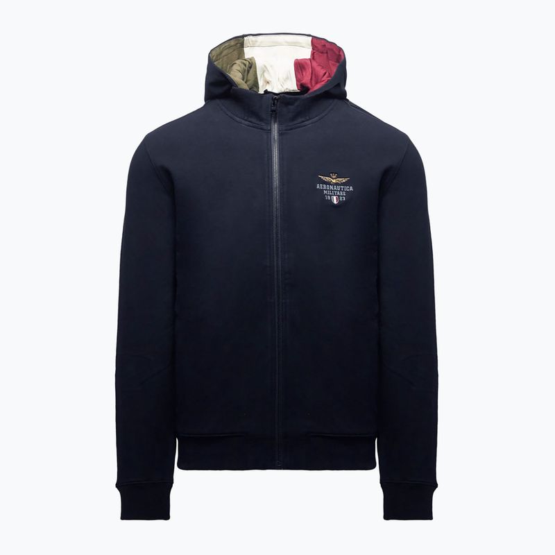 Bluza męska Aeronautica Militare 262FE2097UF00662 Hoodie blu navy