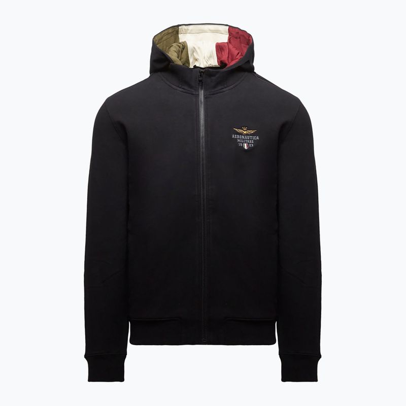 Bluza męska Aeronautica Militare 262FE2097UF00662 Hoodie jet black