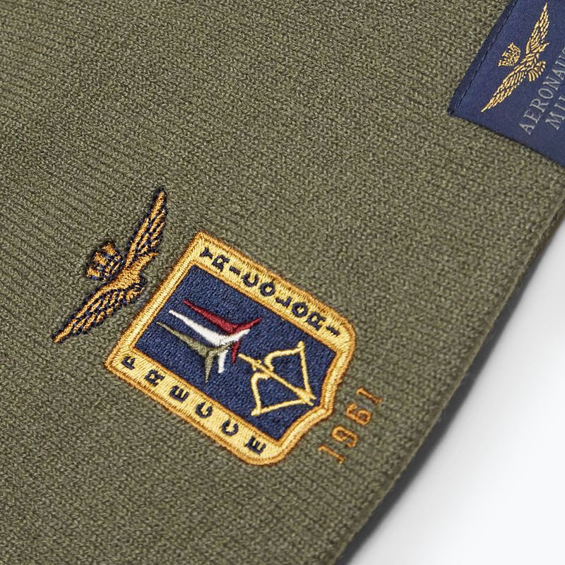 Czapka zimowa męska Czapka Aeronautica Militare 262CU0092UL00450 tea leaf 3