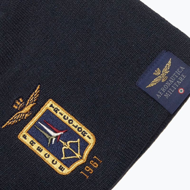 Czapka zimowa męska Czapka Aeronautica Militare 262CU0092UL00450 blu navy 3