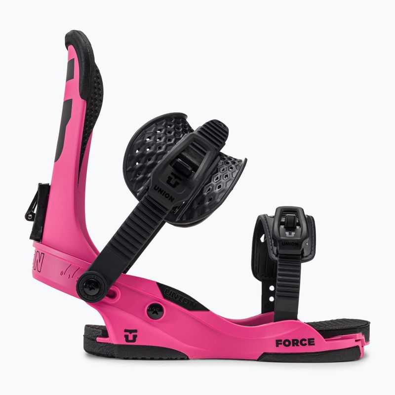Wiązania snowboardowe męskie Union Force hot pink 2