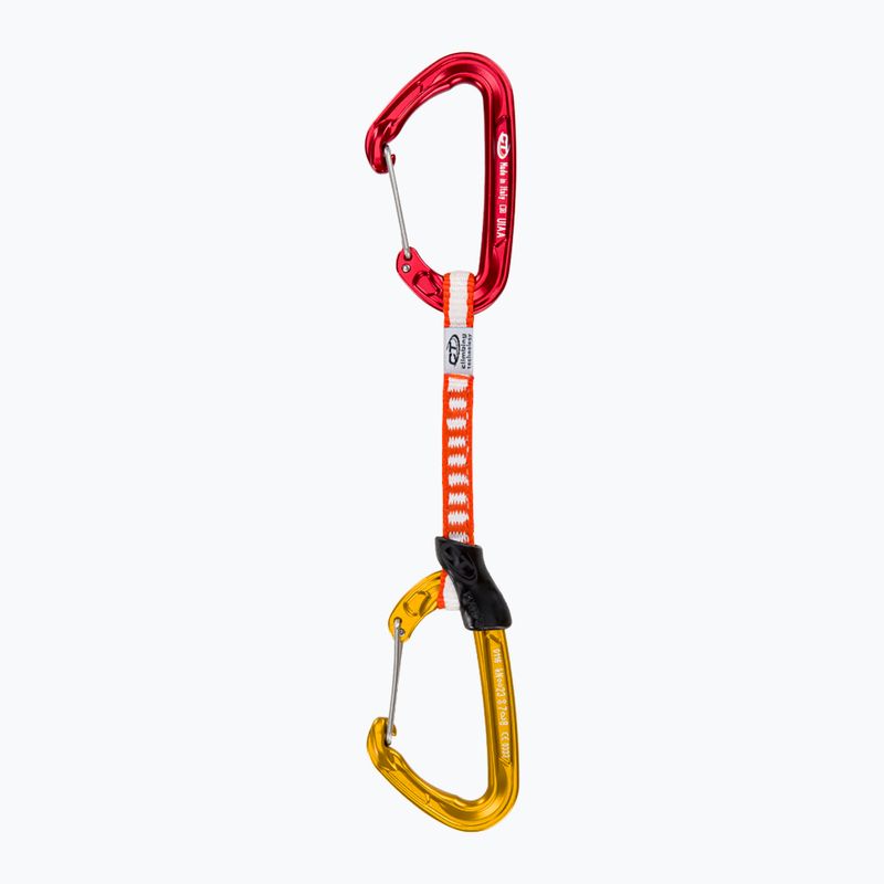 Ekspres wspinaczkowy Climbing Technology Fly-Weight Evo Set Dy 12 cm red/gold