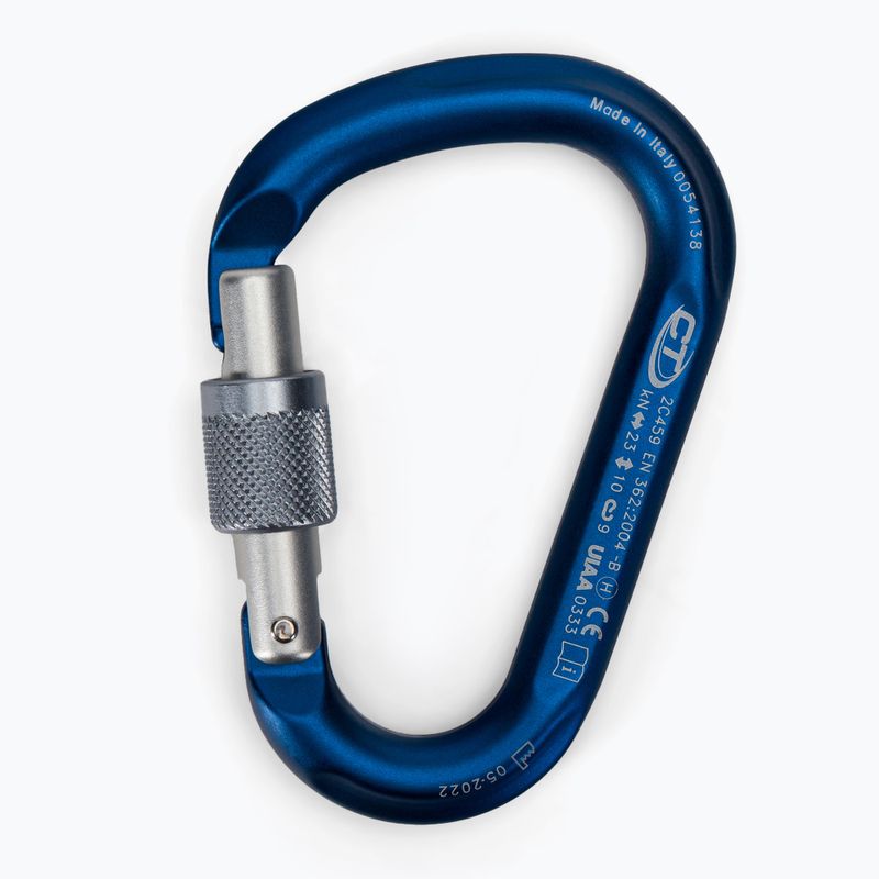 Karabinek Climbing Technology Snappy SG blue/silver 2