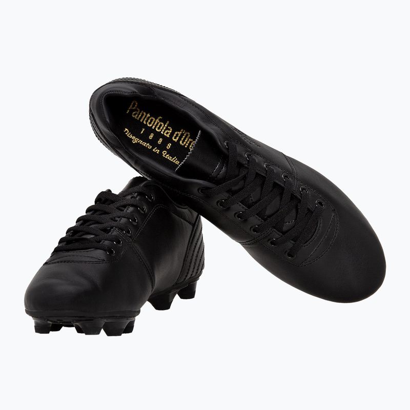 Buty piłkarskie męskie Pantofola d'Oro Lazzarini Premio FG nero 9