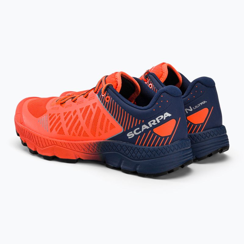 Buty do biegania męskie SCARPA Spin Ultra orange fluo/galaxy blue 3