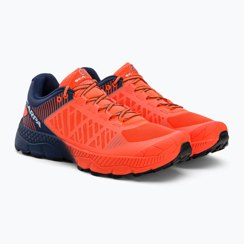 Buty do biegania męskie SCARPA Spin Ultra orange fluo/galaxy blue 5