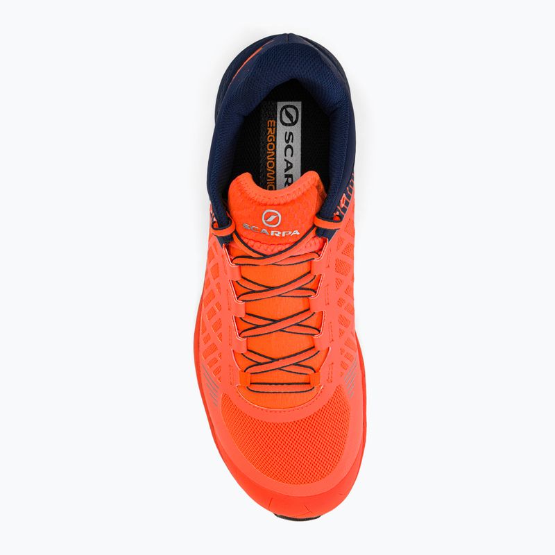 Buty do biegania męskie SCARPA Spin Ultra orange fluo/galaxy blue 6