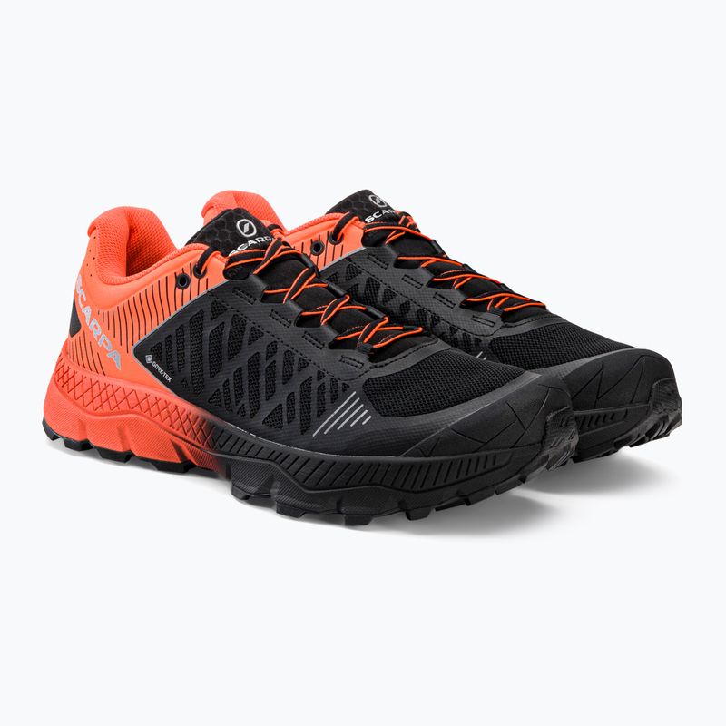 Buty do biegania męskie SCARPA Spin Ultra GTX orange fluo/black 5