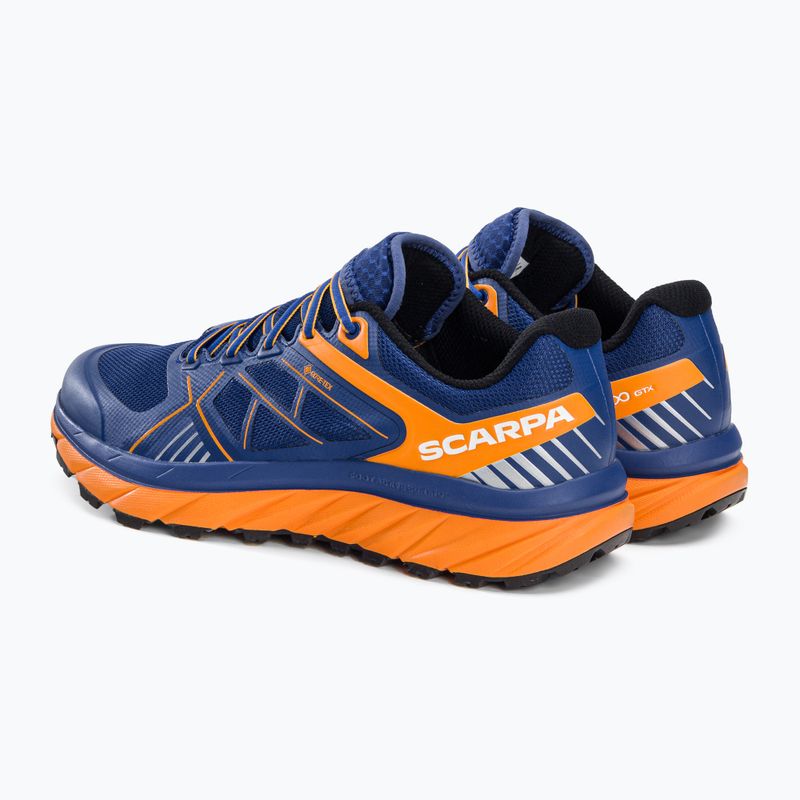 Buty do biegania męskie SCARPA Spin Infinity GTX true blue/orange 3