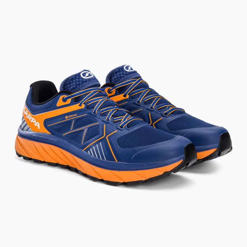 Buty do biegania męskie SCARPA Spin Infinity GTX true blue/orange 4