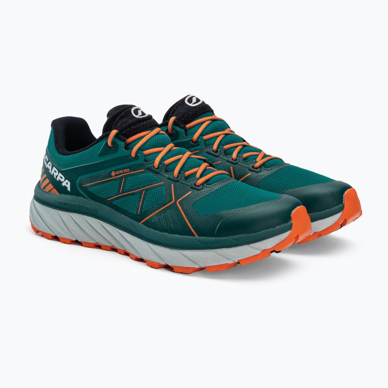 Buty do biegania męskie SCARPA Spin Infinity GTX lake blue/orangeade 5