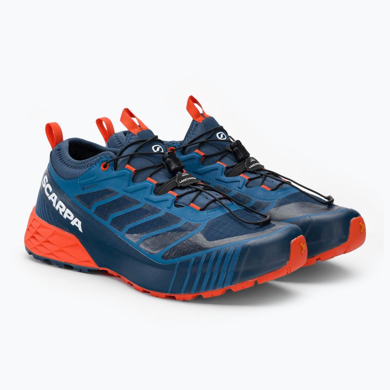 Buty do biegania męskie SCARPA Ribelle Run GTX blue/spicy orange 4