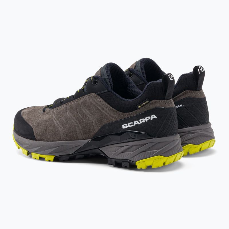 Buty trekkingowe męskie SCARPA Rush Trail GTX titanium/lime 3
