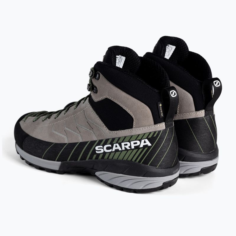 Buty podejściowe męskie SCARPA Mescalito Mid GTX taupe/forest 3