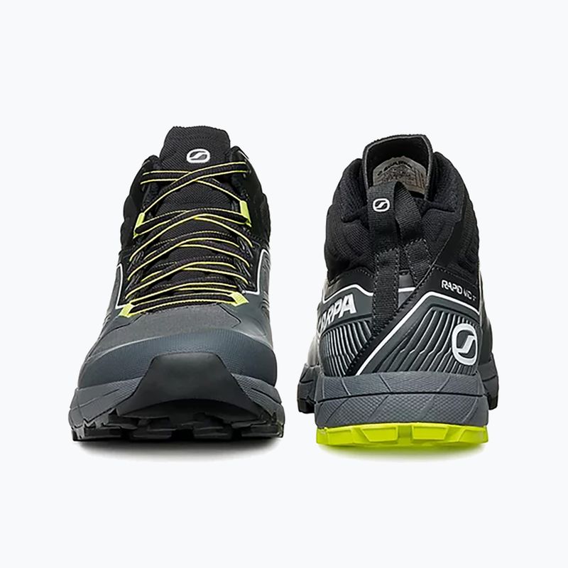 Buty podejściowe męskie SCARPA Rapid Mid GTX anthracite/acid lime 15