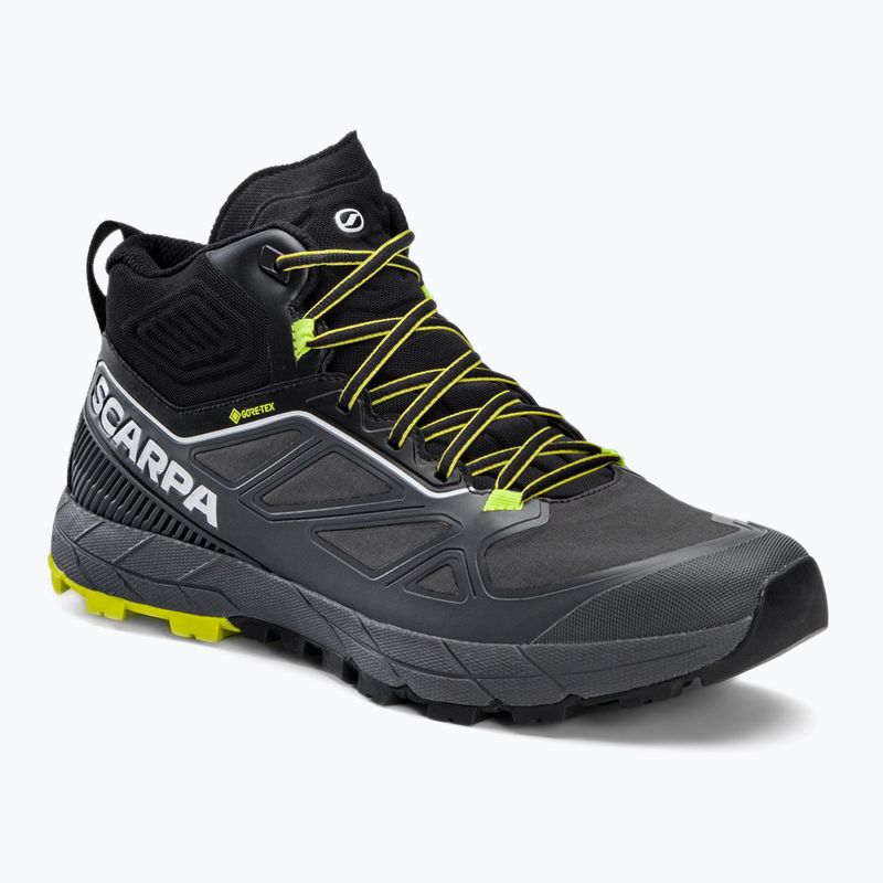 Buty podejściowe męskie SCARPA Rapid Mid GTX anthracite/acid lime