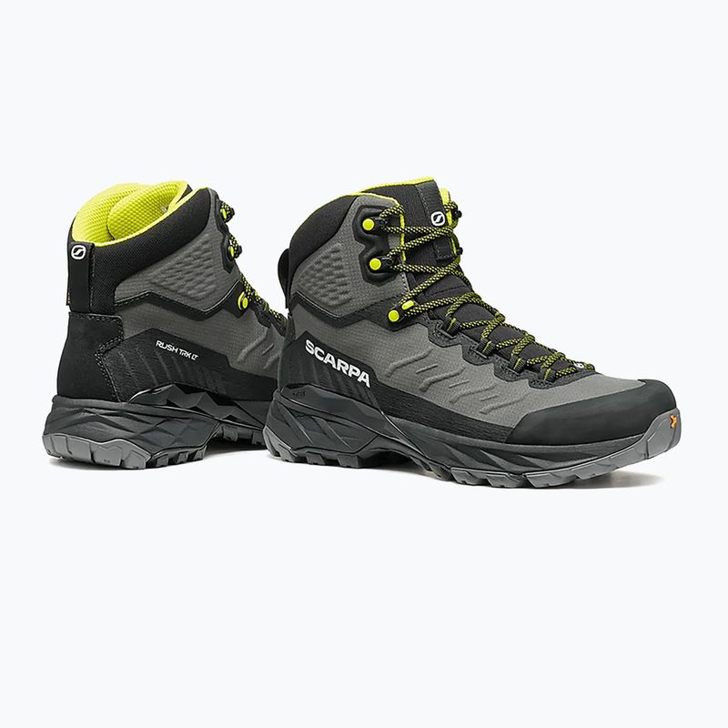 Buty trekkingowe męskie SCARPA Rush TRK LT GTX gray/ lime 11