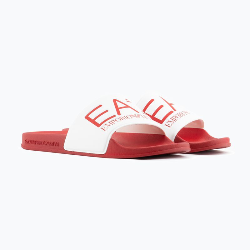Klapki EA7 Emporio Armani Water Sports Visibility salsa/white 8
