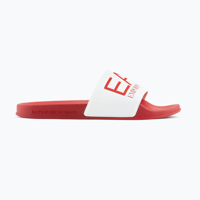Klapki EA7 Emporio Armani Water Sports Visibility salsa/white 9