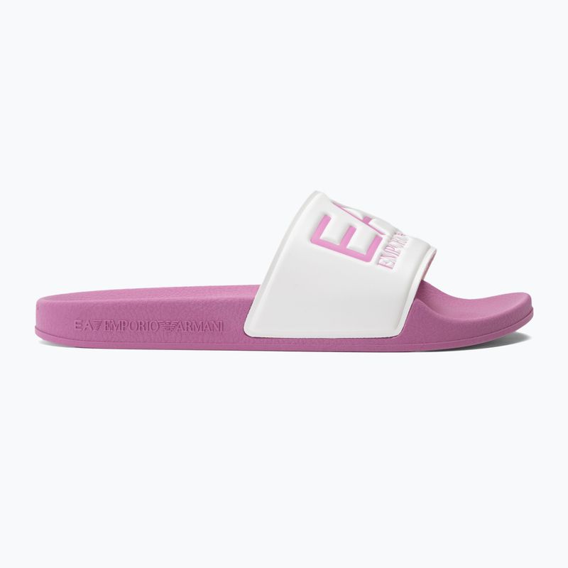 Klapki EA7 Emporio Armani Water Sports Visibility cyclamen/white 2
