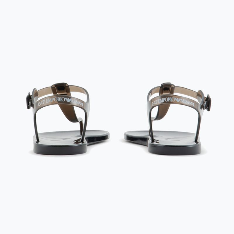 Sandały damskie EA7 Emporio Armani Water Sports Jelly Graphic monogram black graphic/black logo 3