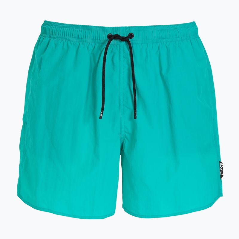 Szorty kąpielowe męskie EA7 Emporio Armani Water Reactive Monogram Boxer spectra green