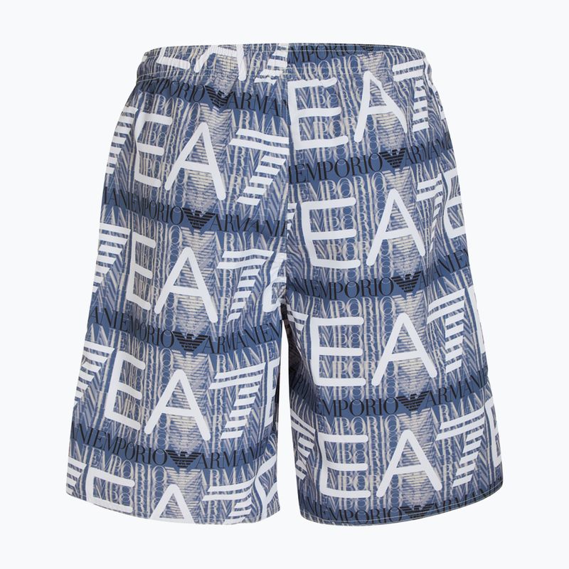 Szorty kąpielowe męskie EA7 Emporio Armani Water Reactive Monogram Boxer marlin monogram 2