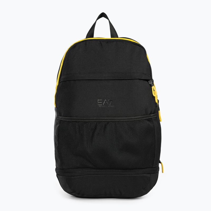 Plecak męski EA7 Emporio Armani Train Logo Tape 25 l black/giallo