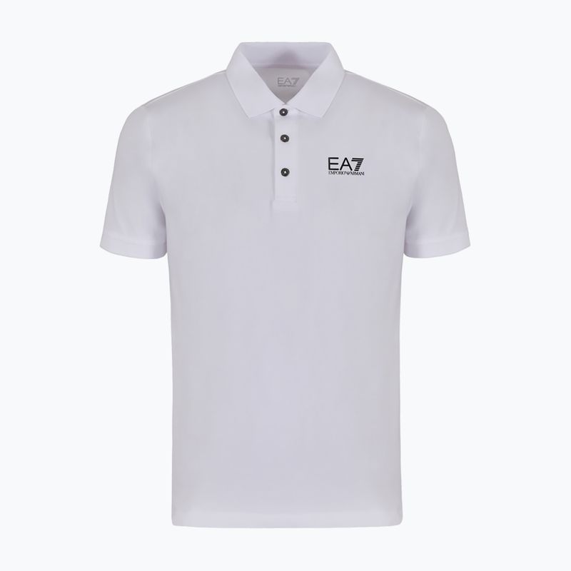 Koszulka polo męska EA7 Emporio Armani Train Visibility white