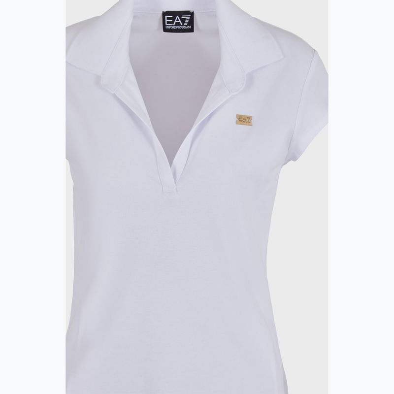 Koszulka polo damska EA7 Emporio Armani Train Costa Smeralda white 3