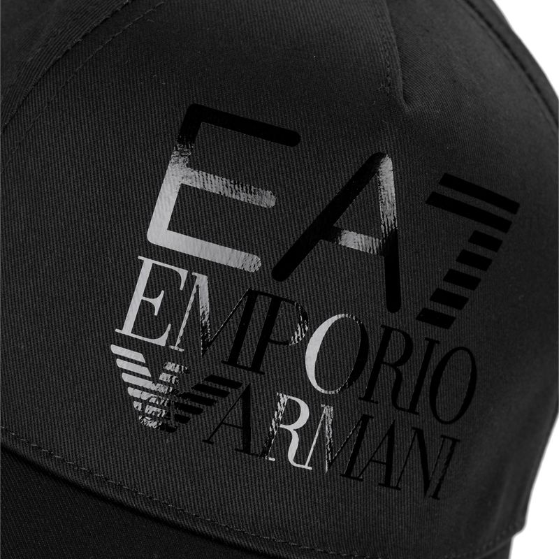 Czapka z daszkiem damska EA7 Emporio Armani Train Logo Series black 3