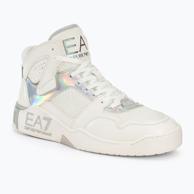 Buty EA7 Emporio Armani Basket Mid white/iridescent