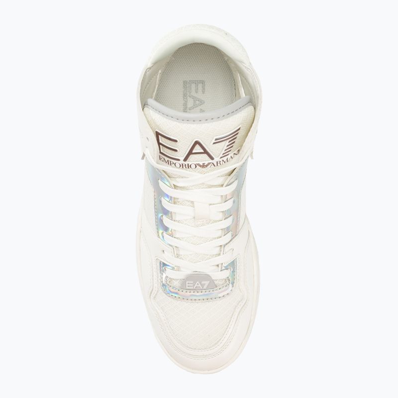 Buty EA7 Emporio Armani Basket Mid white/iridescent 5