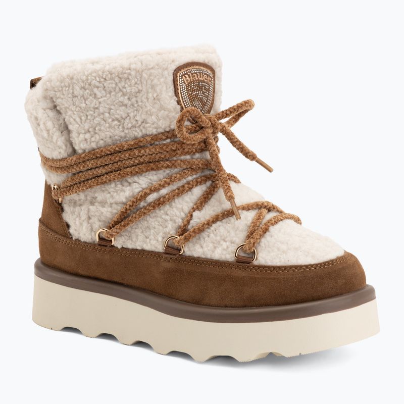 Śniegowce damskie Blauer USA F6DOYLE01 cream/brown