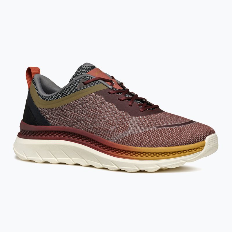 Buty męskie Geox wine/dark coffee 8
