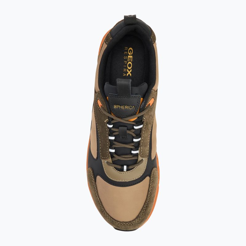 Buty męskie Geox Spherica™ ECUB-4 military/orange 5