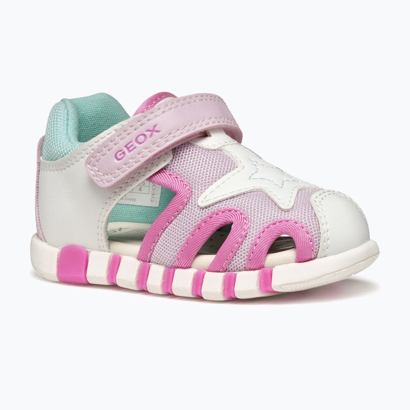 Sandały dziecięce Geox Iupidoo white/fuchsia 8