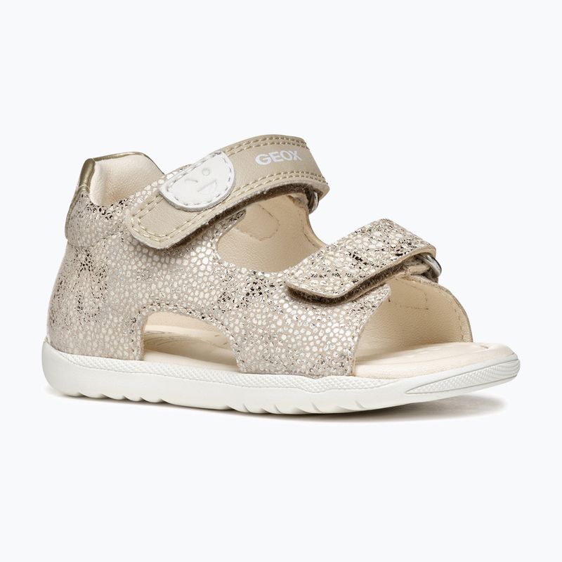 Sandały dziecięce Geox Macchia white/gold 8