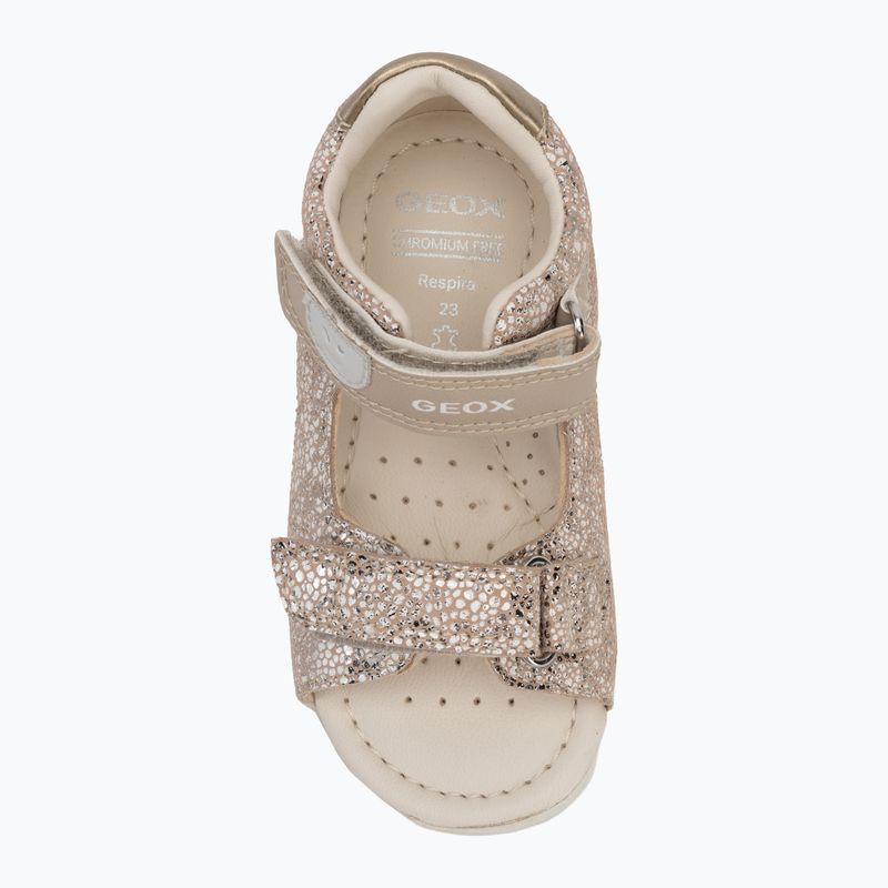 Sandały dziecięce Geox Macchia white/gold 5