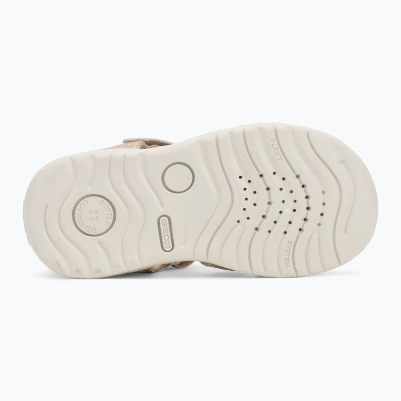 Sandały dziecięce Geox Macchia white/gold 4