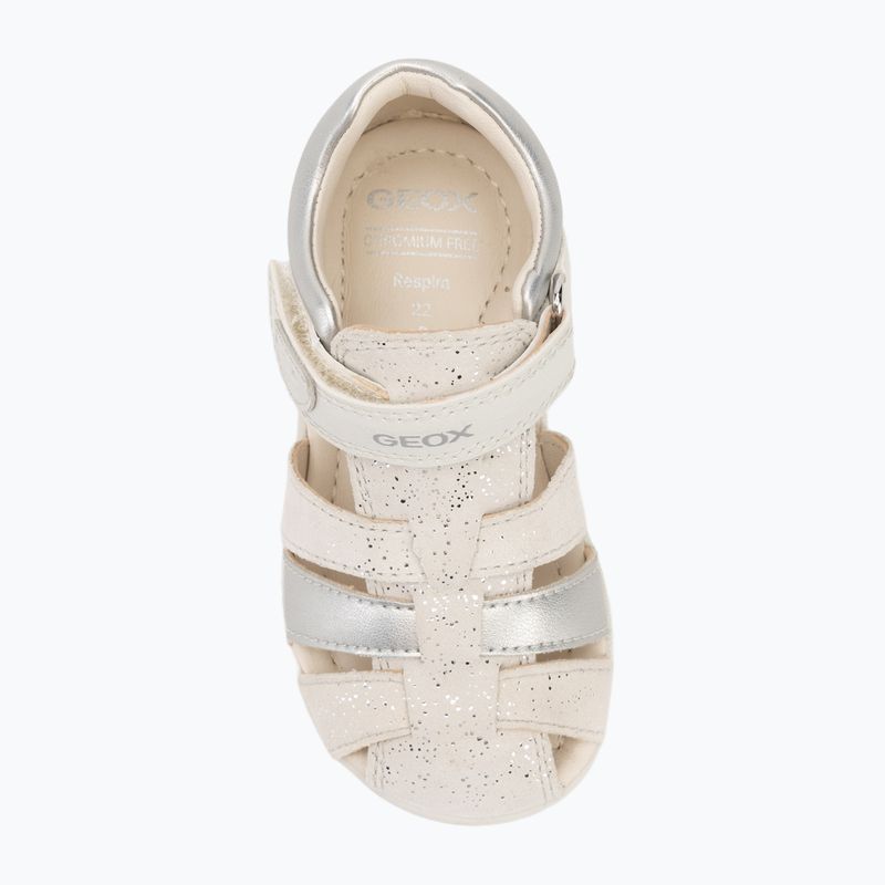 Sandały dziecięce Geox Macchia white/silver 6