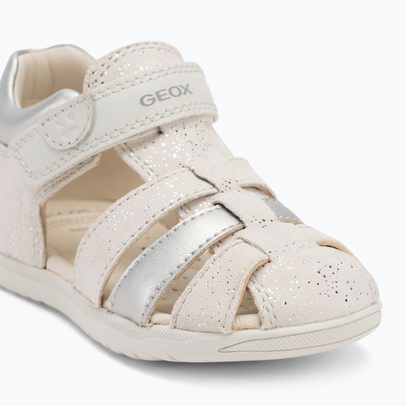 Sandały dziecięce Geox Macchia white/silver 7
