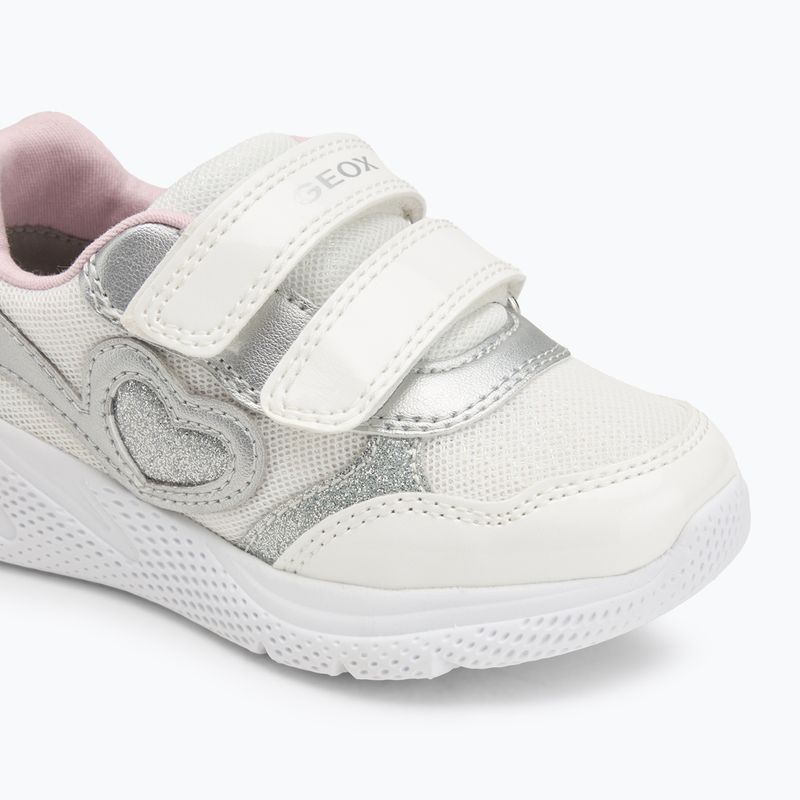 Buty dziecięce Geox Sprintye white/silver 7