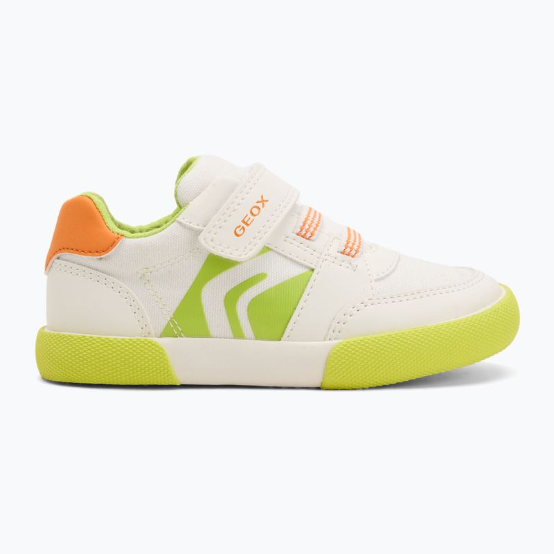Buty dziecięce Geox Gisli white/fluo green 2