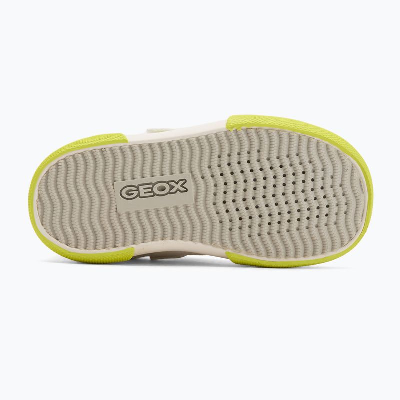 Buty dziecięce Geox Gisli white/fluo green 4