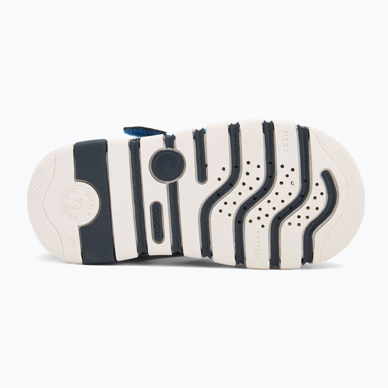 Sandały dziecięce Geox Iupidoo navy/fluo yellow 4