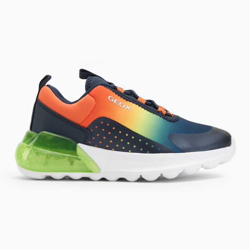 Buty juniorskie Geox Activart Illuminus navy/lime 2